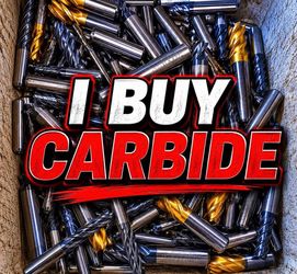 buy  carbide scrap, inserts, end mills, $$$