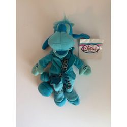 Rare 2001 Disney Store Goofy Beanie Plush - Blue Money Color Collection - Tags Attached