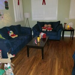 Sofa, Love Seat, One End Table & 1 Coffee Table