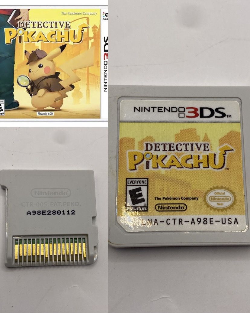 Detective Pikachu (Nintendo 3DS) Tested Authentic Cartridge Only Pokemon