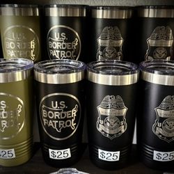 20 oz Border Patrol Coffee Tumblers