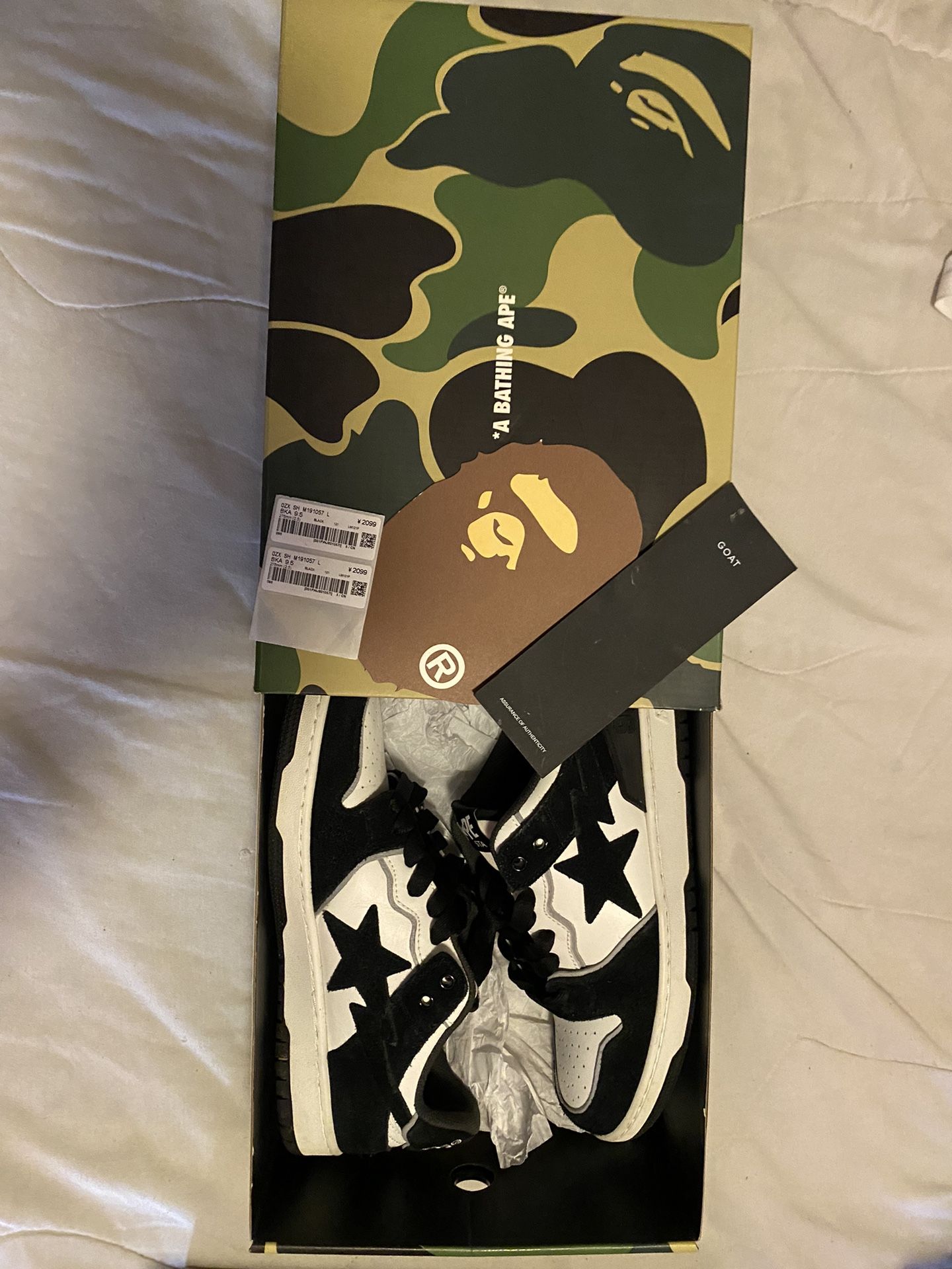 Bape Sk8stas sz 9.5