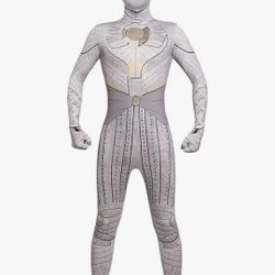 Moon Knight Costume Kids Spector Cosplay Jumpsuit Bodysuit Cloak Onesie with Mask
