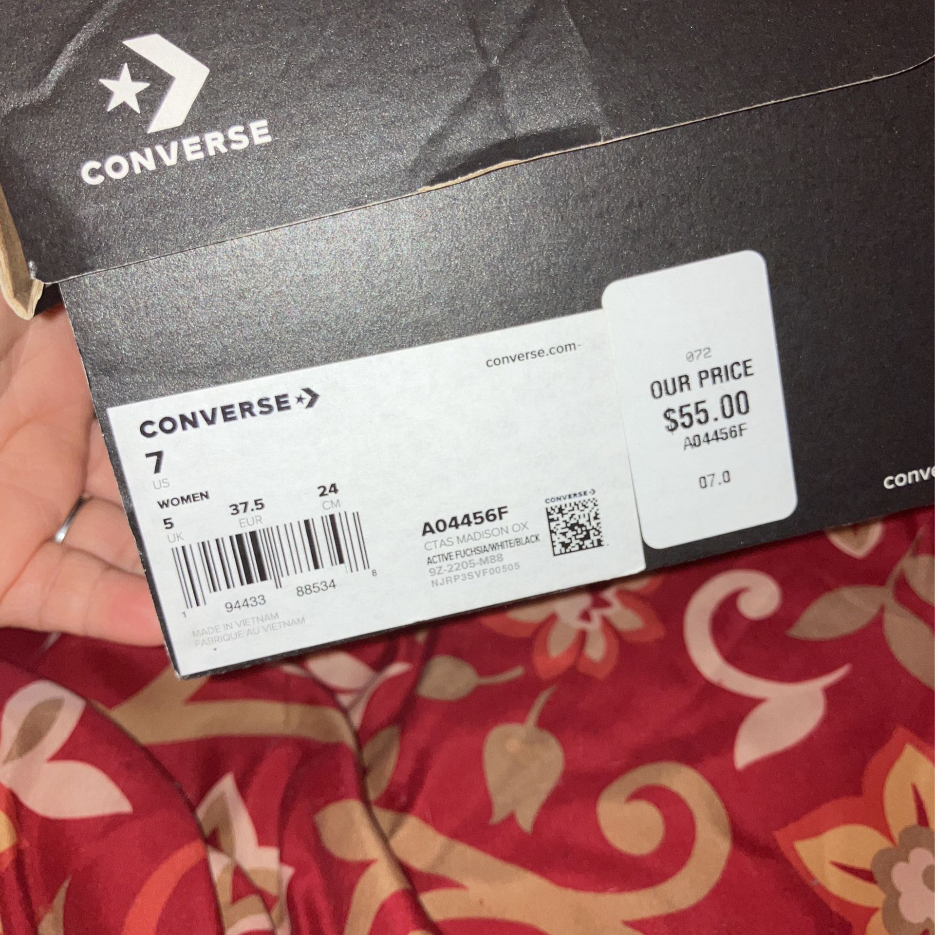 Converse Shoes, Pink Size 7