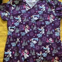 Disney Scrubs Top