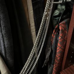 Two stainless steel necklaces