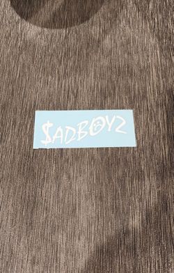 Sadboyz Sticker Decal  For Car Laptop Tumbler 5x2 Inches
