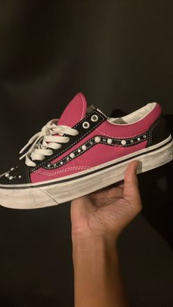 Vans Old Skool Studded Pink Black Sneakers