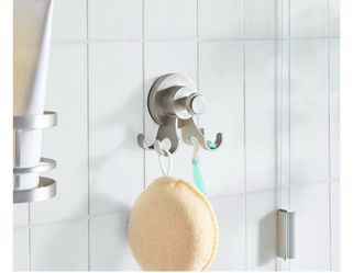 Better Homes & Gardens StyleGrip™™ Suction Mount 5-Hook Shower Multi-Hook, Satin Nickel