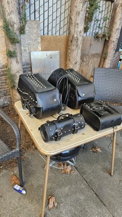 Set Of Custom Saddlebags