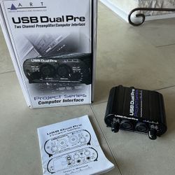 USB Dual pro 2 Channel Preamplifier/computer interface