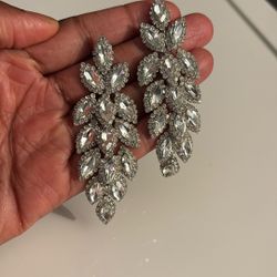 Vintage Rhinestone Earrings - Cubic zirconia