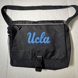 Pre Owned Good  Gemline  UCLA Laptop Bag Macbook Tablet  Printed UCLA Button Pin