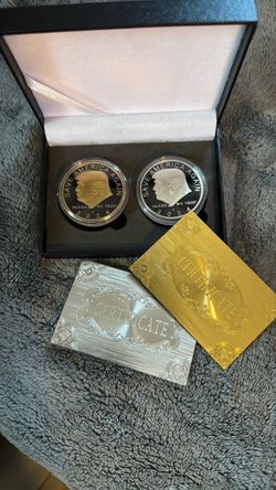 KL World Collection , Gold and Silver collectible Trump coins