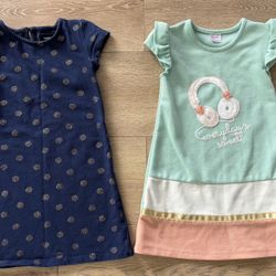 Girls Dresses Gold Blue Sonoma Fiorella SZ 5