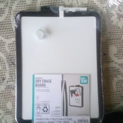 Dry Erase Magnetic White Board. New!! Sealed! Has A Marker! Firm Price!!