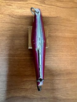 Little vintage Tady AA heavy jig, Single fixed hook Chrome-Pink, used