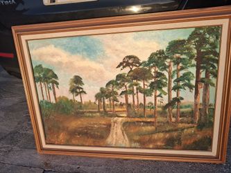 Original Highwaymen painting Hezekiah Baker