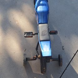 Pre-owned Used 12" Hyper Speed Bike Childs Bicycle Kids Ages 2-4 Yrs Old Blue Character 