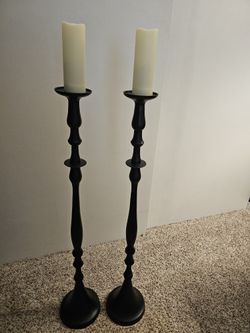 Candleholder Matched Pair - 3 ft Tall