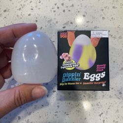 Dippin Dazzler Eggs - Nosey Posey Pink   Color magically change in cold water
