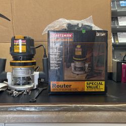 Craftsman 2HP Router And Bits