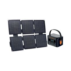 Wattbricks Energy 120-Watt Peak With 99.2Whr Portable Power Station & 30-Watt Portable Solar Panel Bundle $49.99