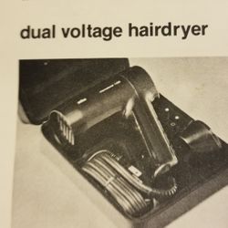dual voltage Hairdryer 