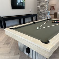 Brand New 8ft White Pool Table With Dining Top Includes Delivery Installation (PRE-ORDER ONLY)