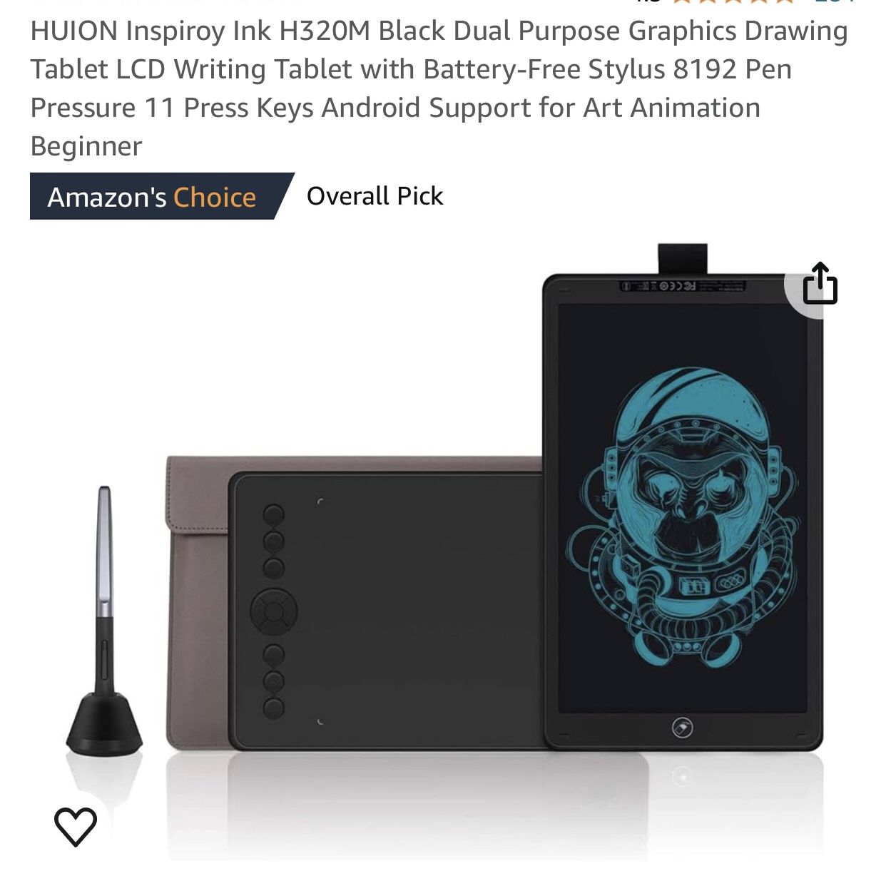 HUION Inspiroy Ink H320M