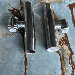 Stainless Adjustable Rod Holders X2  rocket launchers