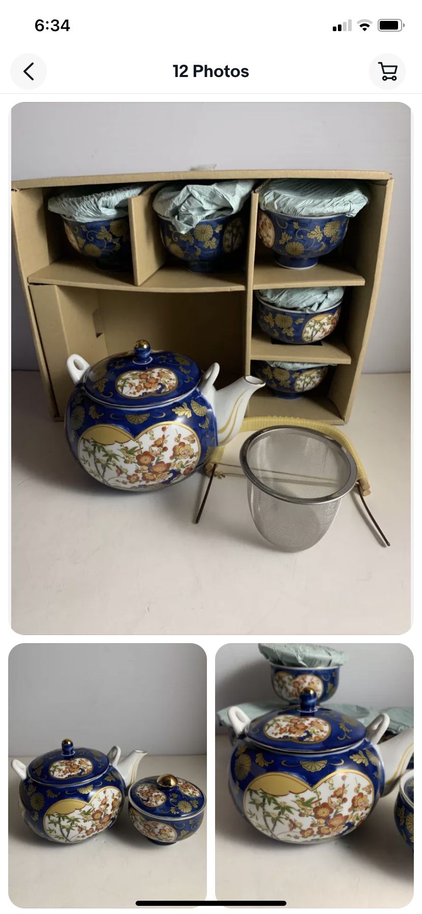 UTSUWA Japan The Art Of Tableware 6 Piece Tea Set   Boxed Made In Japan