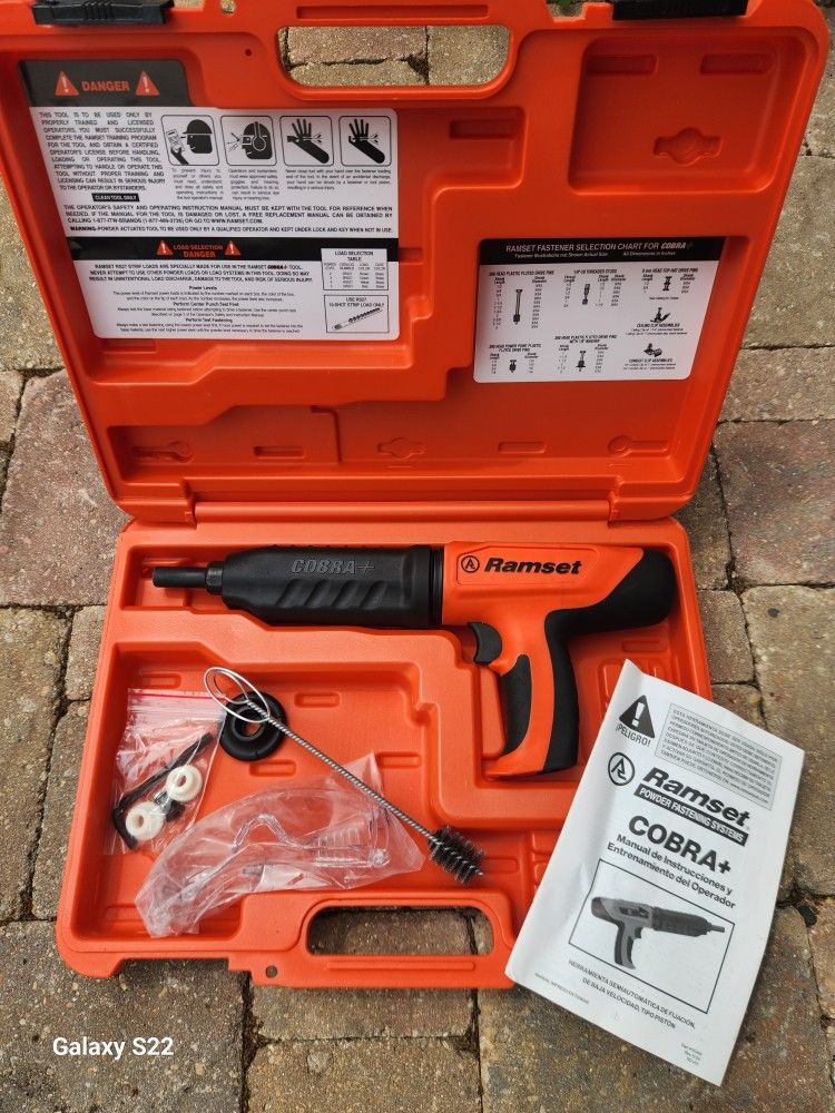 Ramset
Cobra Plus 0.27 Caliber Semi-Automatic Powder Actuated Tool (PAT) with Silencer