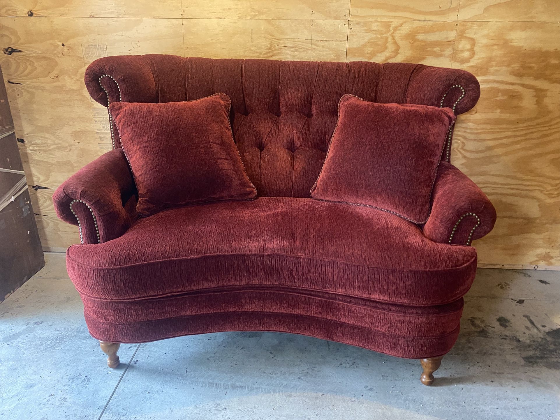 Perfect Condition Beautiful Red Couch