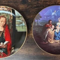 Religious Collectibles Plates Mary Jesus etc $10 for Both 