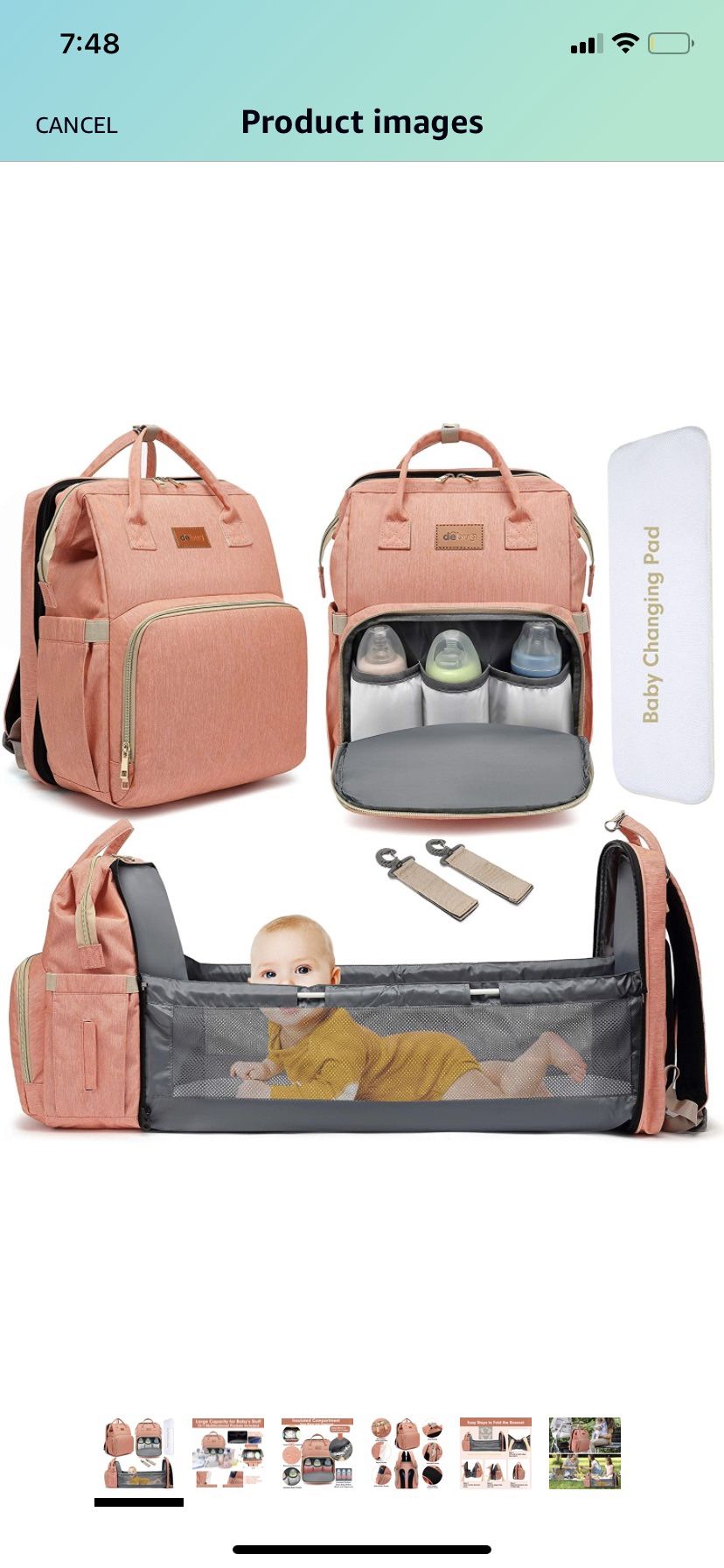 Brand New Baby Diaper Bag/Travel Bassinet