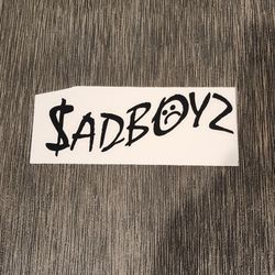 Sadboyz Sticker Decal For Car Laptop Tumbler 6x2 Inches