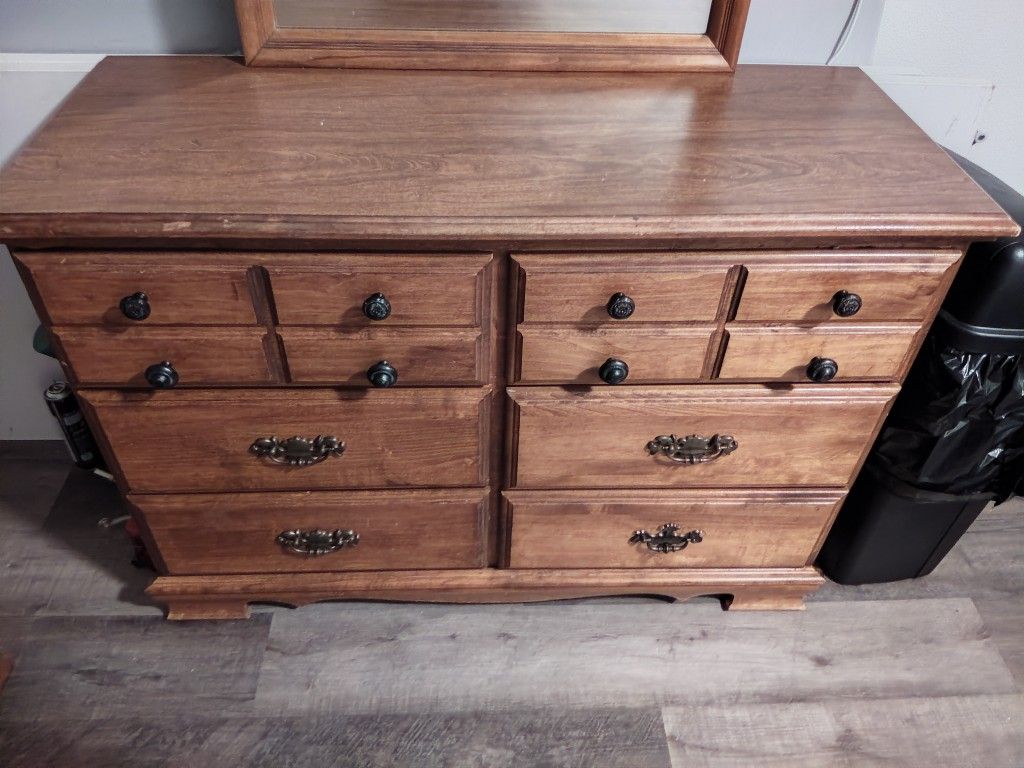 Antique Dresser With Mirror