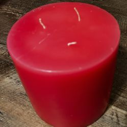 6”x6” Pink Pillar Candle
