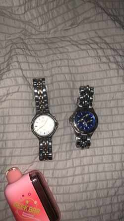 Two Seiko Stainless Steel Watches