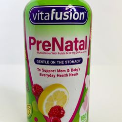 vitafusion PreNatal Gummy Vitamins, Raspberry Lemonade Flavored-180 count