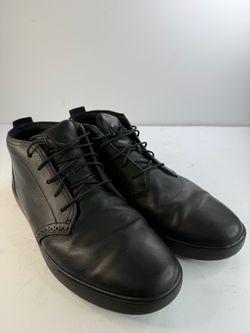 Timberland Cross Mark Chukka Boots Men's Size 11 Black Leather Sneaker Boot A1ZHR