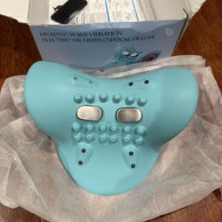 2026 New Neck Massager with Heat, Electric Neck and Shoulder Relaxation Pillow, 26° Angled Cervical Traction Device for Deep Tissue Pain Relief and Co