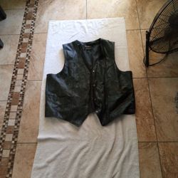 Bonus Leather Vest Size L
