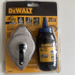 DEWALT 100' CHALKLINE KIT RED CHALK DIE-CAST ALUMINUM BODY BRAND NEW