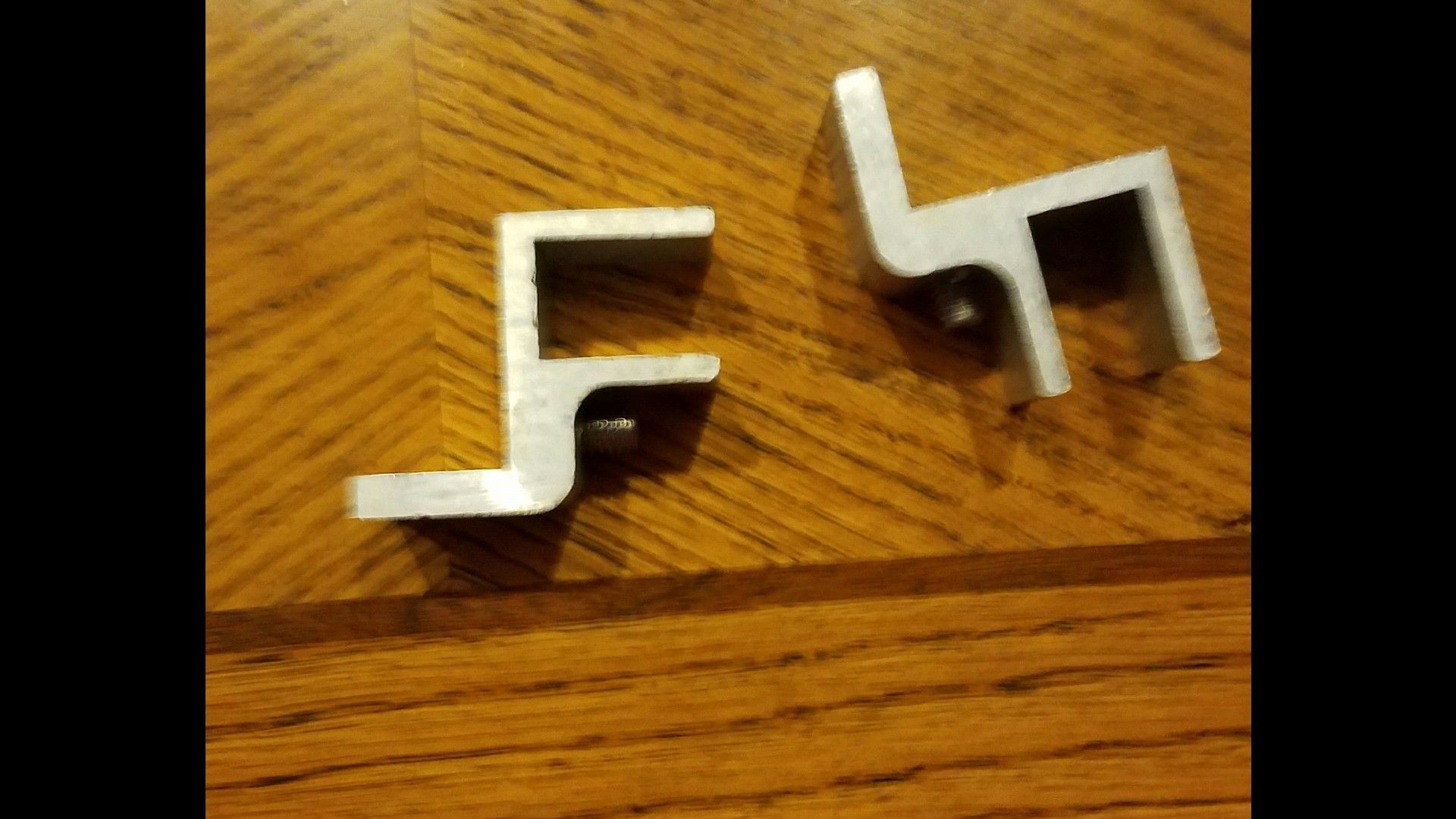 Aluminum hurricane window clips