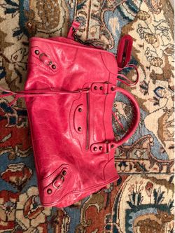 Leather  City handbag large