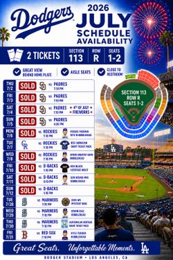 Dodgers tickets available single tickets sales