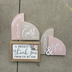 Wedding Signs & Dried Florals 