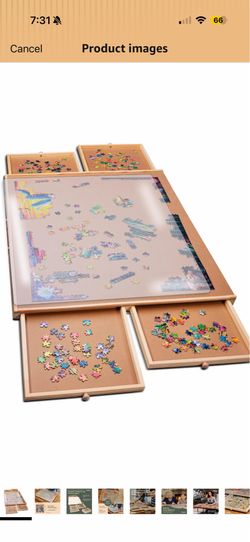 Puzzle Sorting & Storage Board with Protective Cover